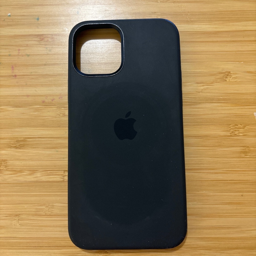 iPhone 12 Pro Black Apple Silicone Phone Case